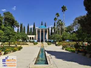 tomb saadi shiraz city iran