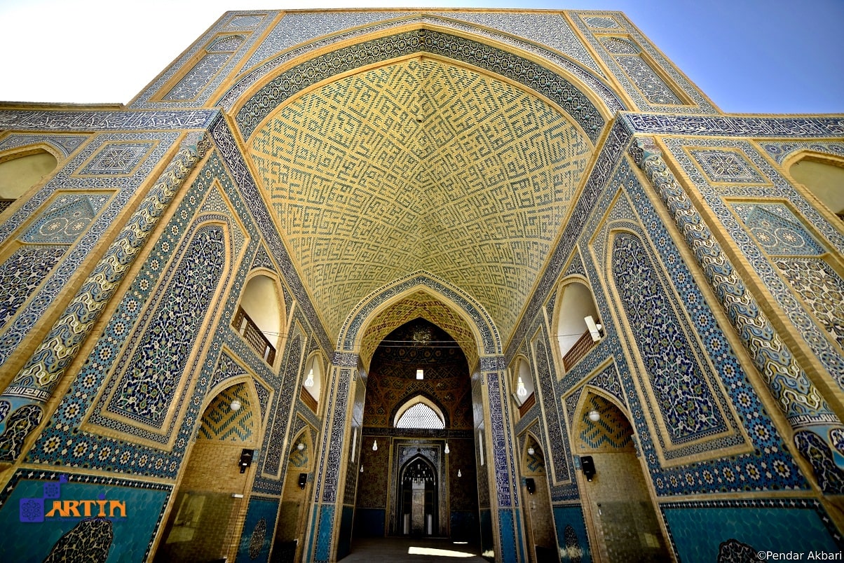 Jameh Mosque of Yazd tile art travelartin.com