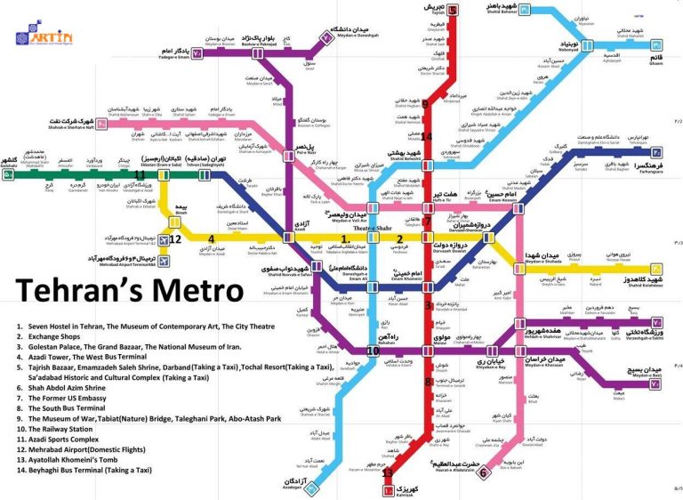 11Tehran subway map in English travelartin.com